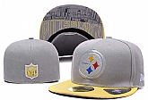 Steelers Team Logo Gray Fitted Hat LX,baseball caps,new era cap wholesale,wholesale hats